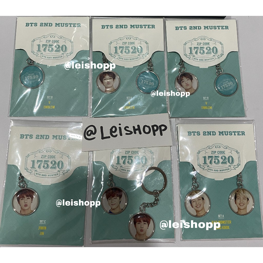 Jual BTS 2nd Muster ZipCode 17520 - Keychain / Gantungan Kunci