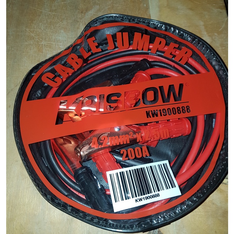 Jual Krisbow Cable Jumper Kabel Aki 4.2mm (2.5M) 200A | Shopee Indonesia