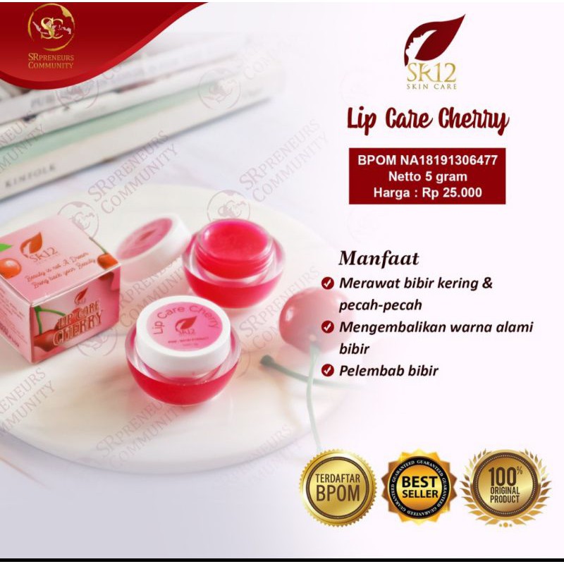 Jual LIP CARE SR12 BEST SELLER..!! PELEMBAB BIBIR / LIP BALM / PENCERAH