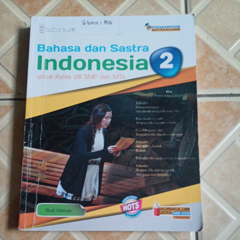 Jual Buku Bahasa Dan Sastra Indonesia Untuk SMP Kelas Vlll Penerbit ...