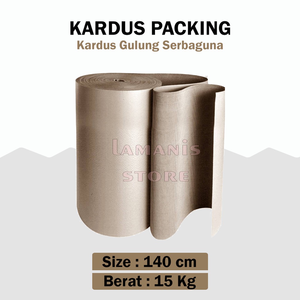 Jual Single Face Roll 140 cm Kardus Lembaran Gulungan Corrugated Karton ...