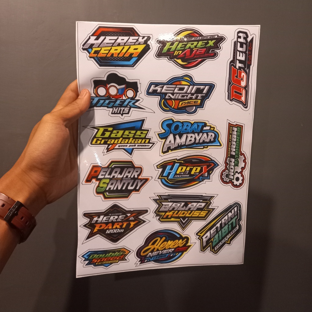 Jual Stiker Racing Herex Stiker tangki stiker hologram | Shopee Indonesia