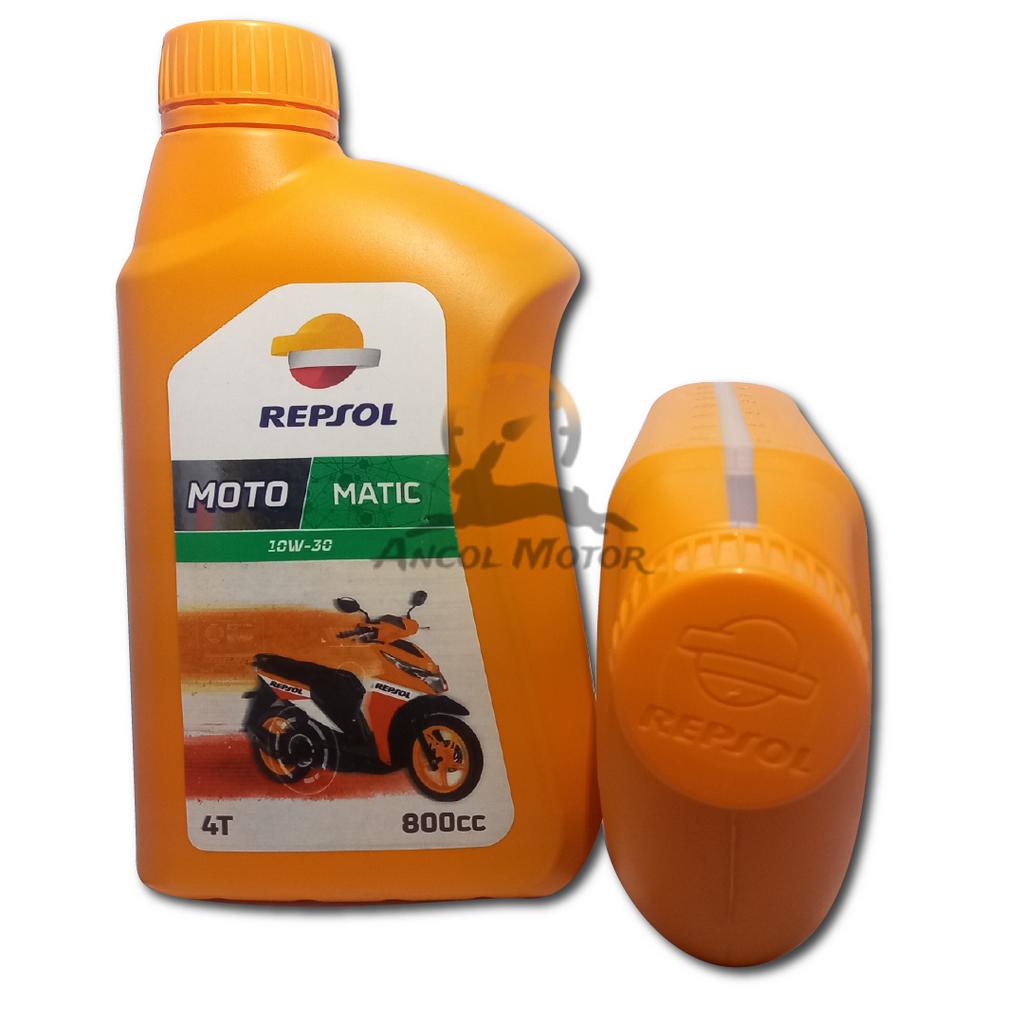 Jual Oli Repsol Matic Moto 10w30 motor matik 800ml | Shopee Indonesia