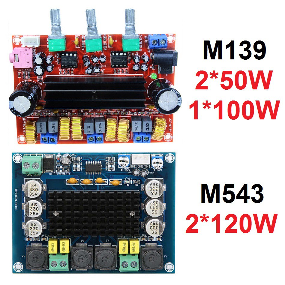 Jual M139 M543 Kit Power Amplifier Class D TPA3116D2 2x50W+100W 2x120W ...