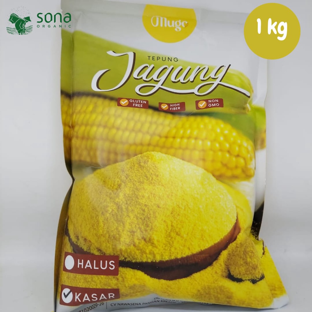 Jual Tepung Jagung Kasar 1kg Mugo Polenta Corn Meal Kasar Non Gmo Shopee Indonesia