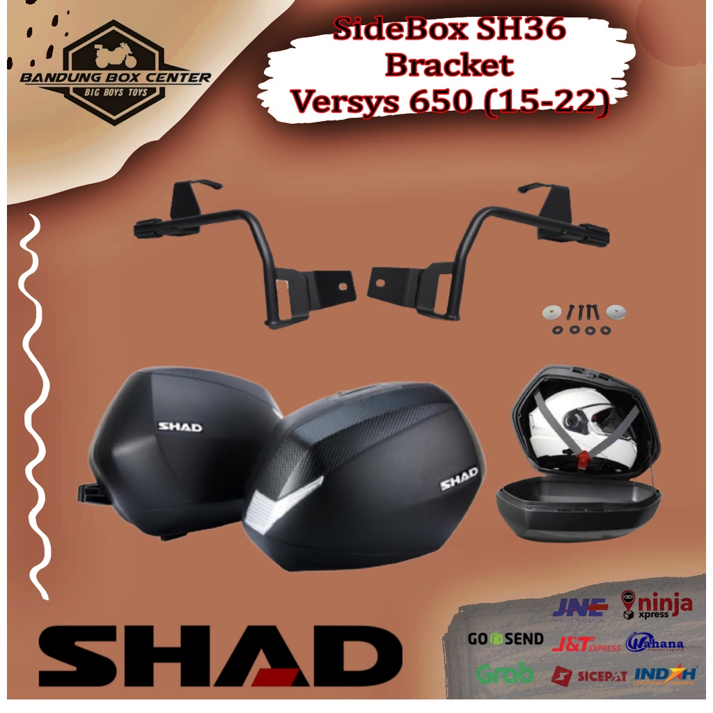 Jual Box Shad SH36 Sidebox dan Bracket 3P System Versys 650 Side Box ...