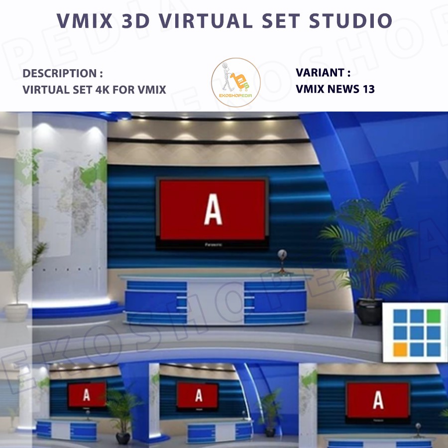 Jual Vmix D Virtual Set Hd K Talk Vol Shopee Indonesia