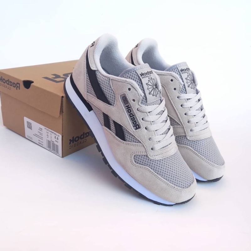 Sepatu Reebok Classics Leather Utility White Black BNIB