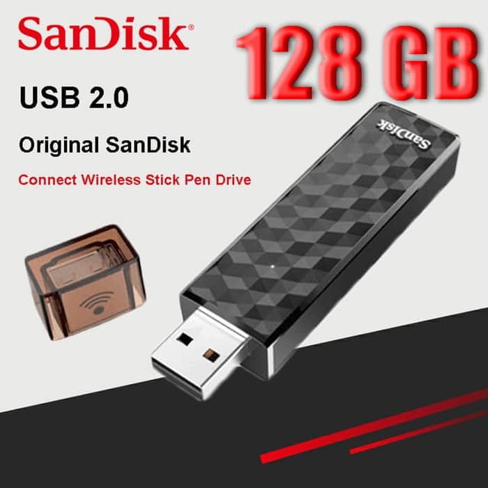 Jual SanDisk Connect Wireless Stick 128GB - SDWS4 | Shopee Indonesia