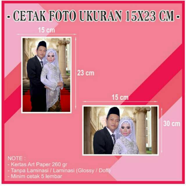 Jual Cetak foto pribadi ukuran 15x23 cm | Shopee Indonesia