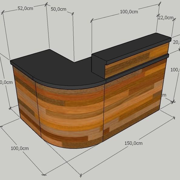 Jual Meja Bar Meja Resepsionis Minimalis Custom Shopee Indonesia 