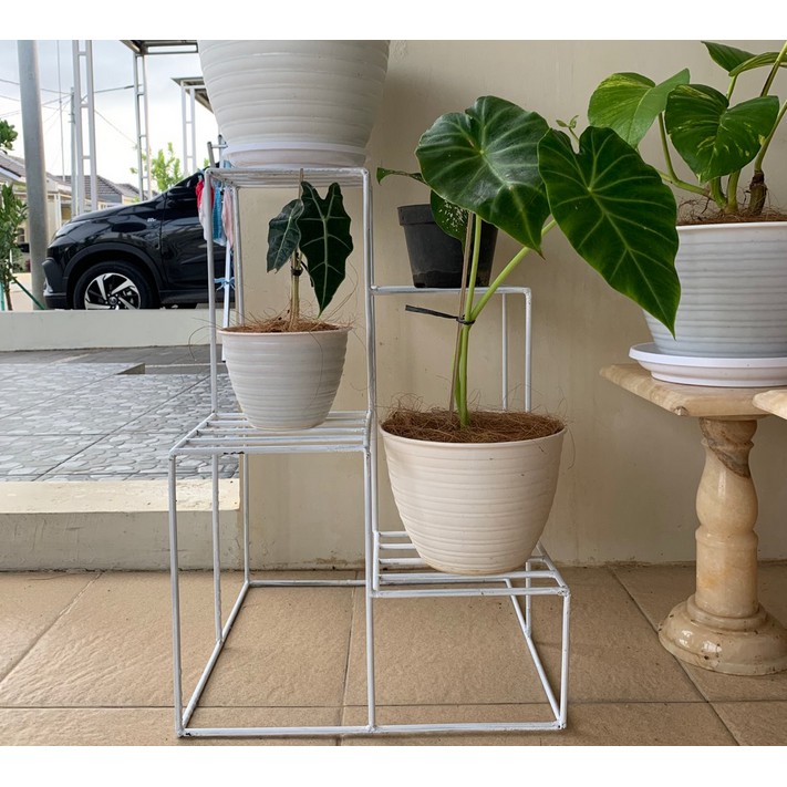 Jual Rak Tanaman Besi / Standing Pot / Dudukan Rak Pot Bunga/ Alas Rak ...