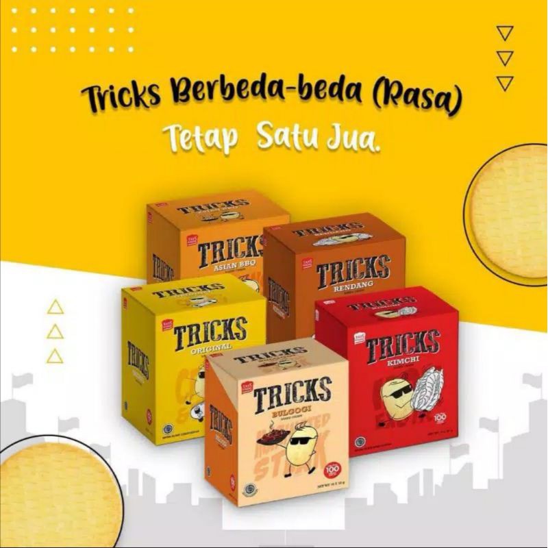 Jual TRICKS biskuit kentang aneka rasa 1box | Shopee Indonesia