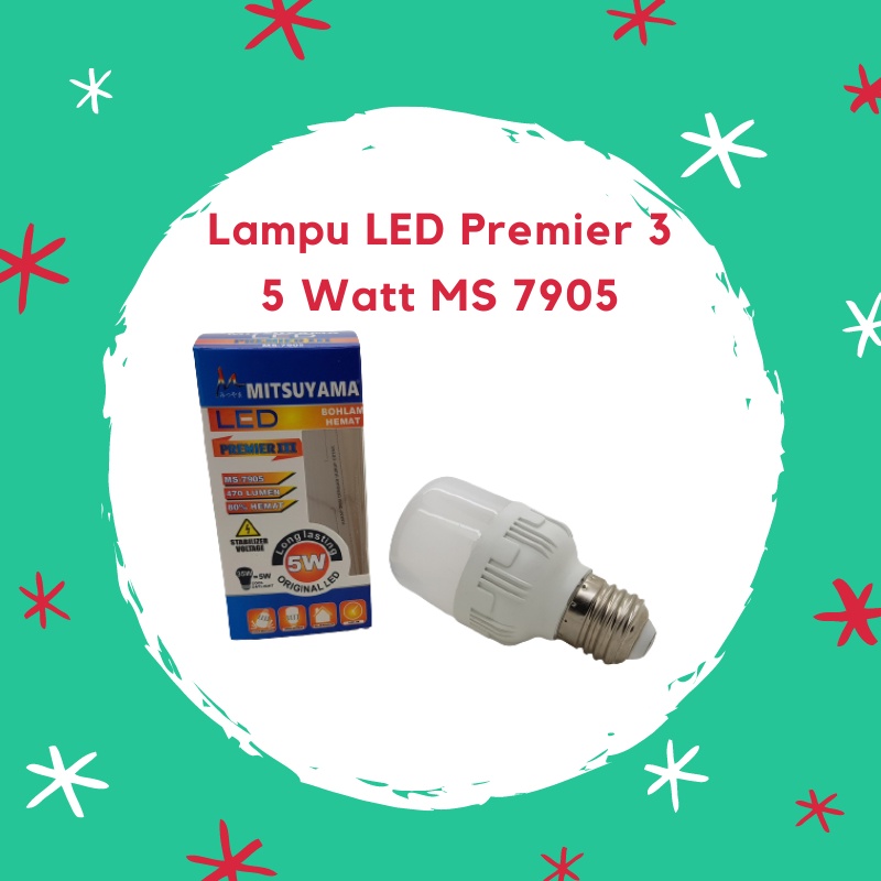 Jual Lampu Led Premier Watt Ms Bohlam Lampu Listrik Praktis