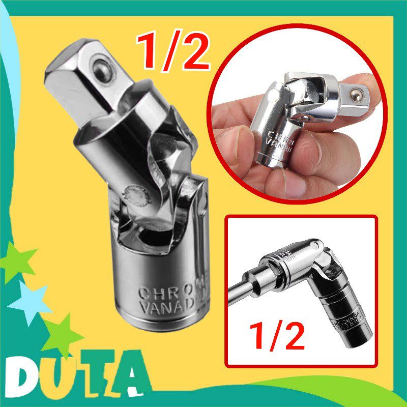 Jual Sambungan 1/2 kunci Shock Fleksibel Universal Join Adaptor mesin ...