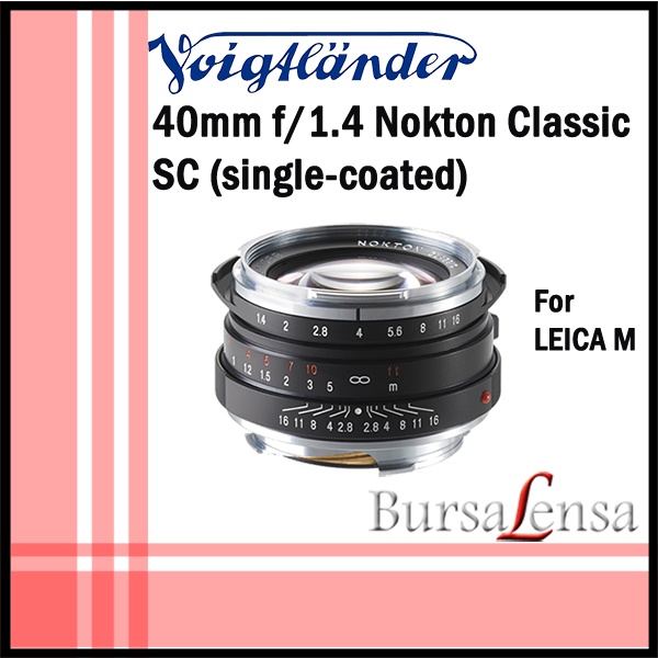 Voigtlander NOKTON classic S.C 40mm F1.4 激安商品 - レンズ(単焦点)
