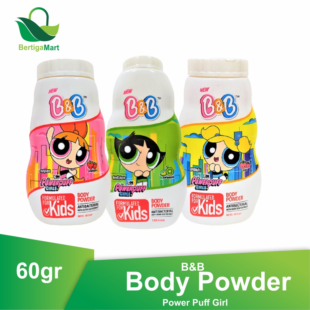 Jual B&B Kids Body Powder Bedak Anak Powerpuff Girls 60 Gr | Shopee ...