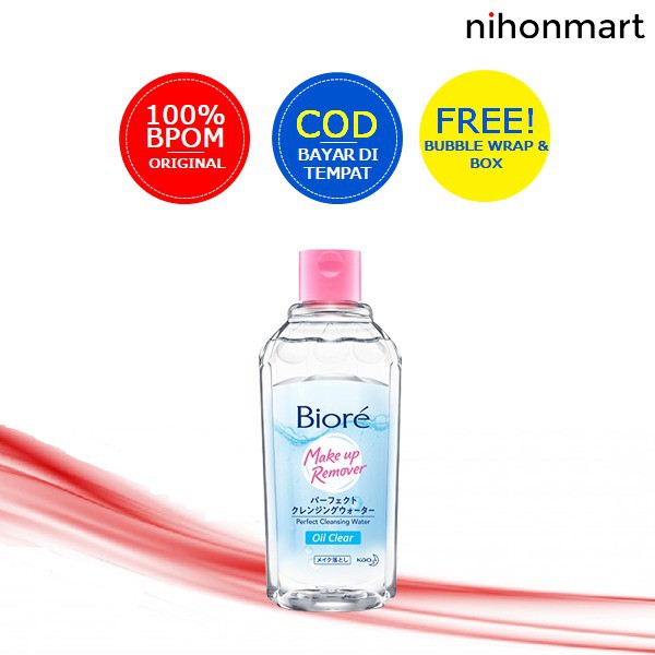 Jual Biore Makeup Remover Perfect Cleansing Water Oil Clear 300ml Shopee Indonesia