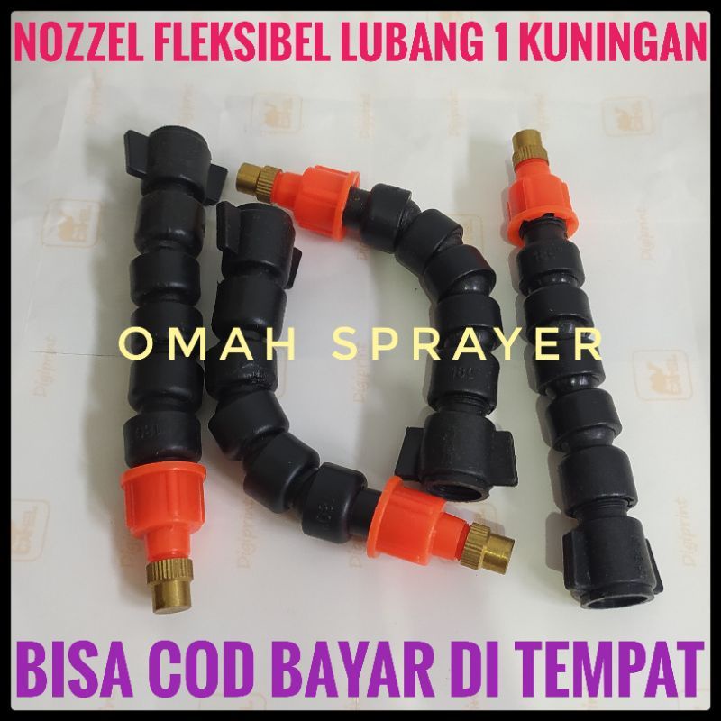 Jual Nozzel Sprayer Fleksibel Lubang 1 Kuningan Bisa Lurus Bisa Bengkok ...