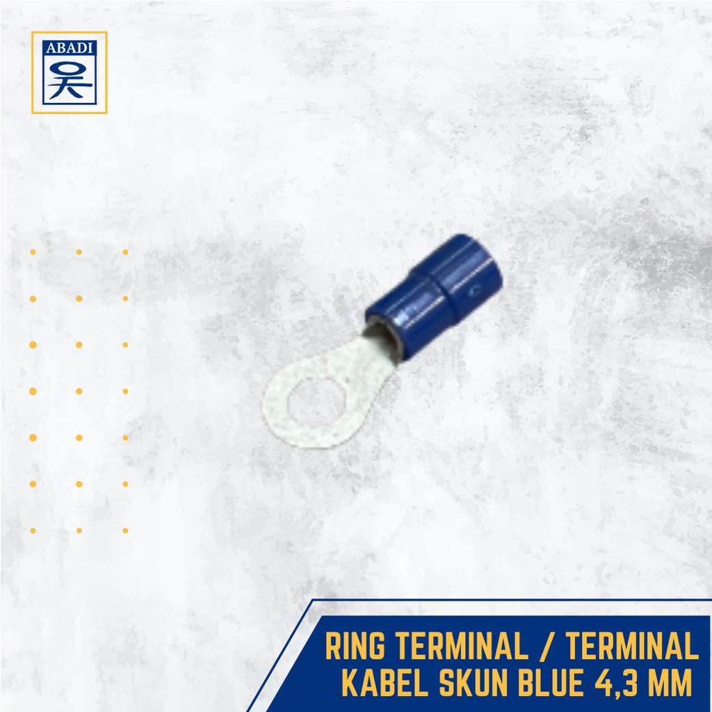 Jual RING TERMINAL / TERMINAL KABEL SKUN BLUE 2 - 4 MM | Shopee Indonesia
