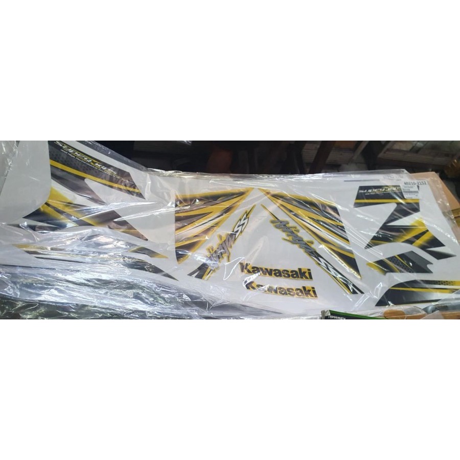 Jual Stiker Fullset Ninja SS R Kuning Original Kawasaki | Shopee Indonesia