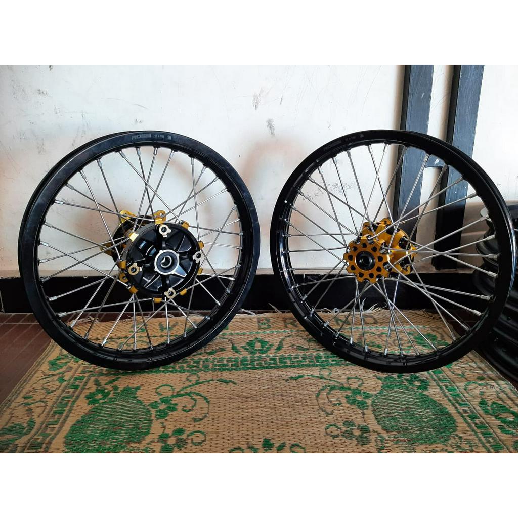 Jual Velg Set Honda Crf L Model Semi Cacing Velk Herex Supermoto Pnp Crf L Shopee