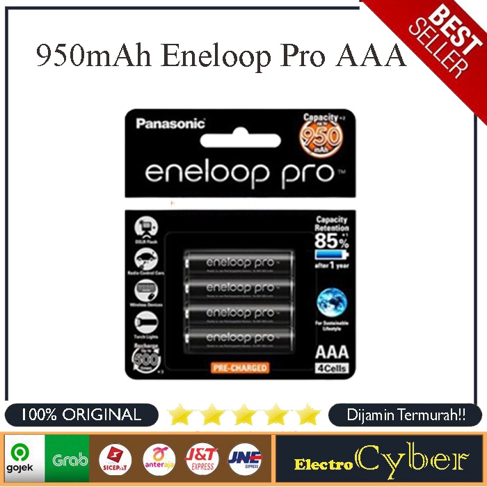 Jual Paket Eneloop PRO + Charger AA / AAA D 8 Slot for eneloop | Shopee ...