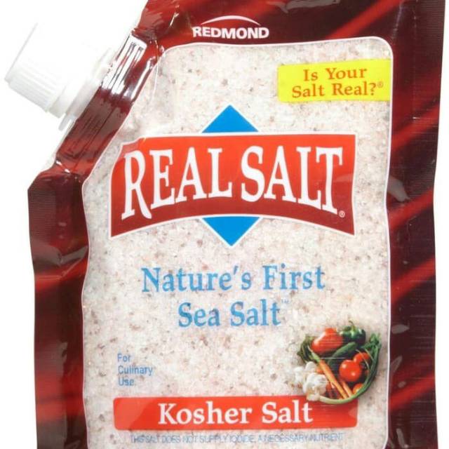 Jual Redmond Real Salt Nature's First Kosher Sea Salt Garam Laut Kasar ...