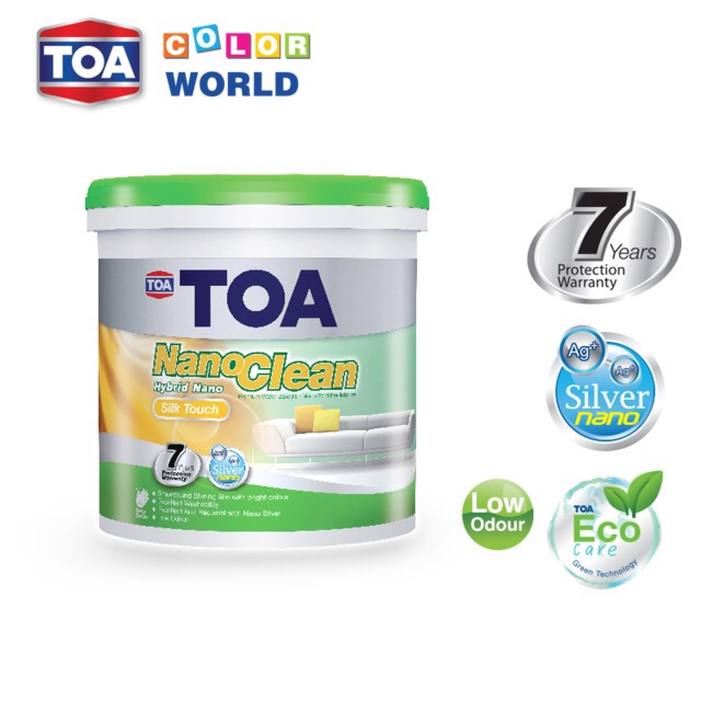 Jual CAT TEMBOK TOA NANOCLEAN EXTRACLEAN (size 2.5 L) Shopee Indonesia