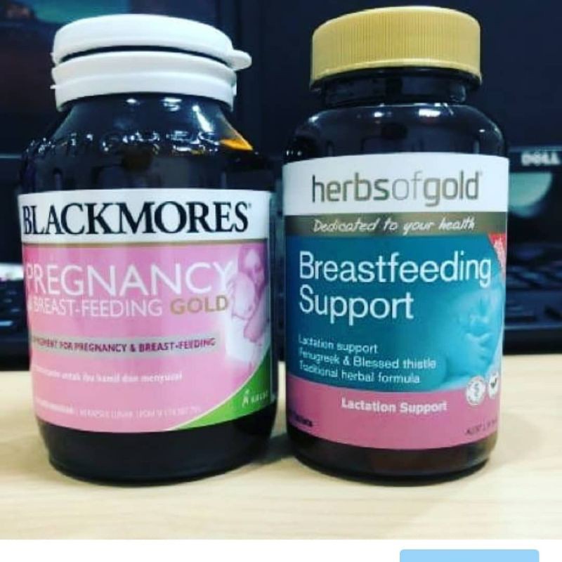 Jual Herbs Of Gold Breastfeeding Gold 10 Kapsul Shopee Indonesia