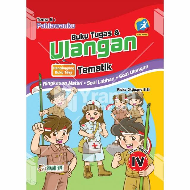 Jual Buku Tugas Dan Ulangan Tematik Sd Kelas 4 Tema 5 Pahlawanku