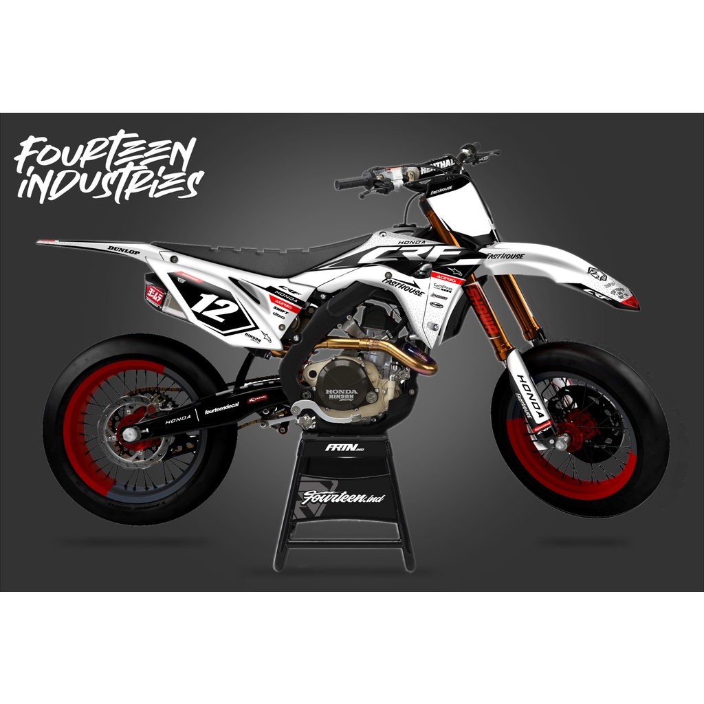 Jual STICKER DECAL CRF PUTIH ELEGAN SIMPLE | Shopee Indonesia