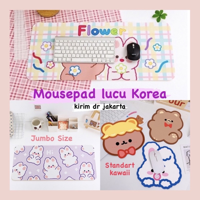 Jual BISA COD MOUSEPAD LUCU KOREA MOUSE PAD GAMING Karakter Desk Pad