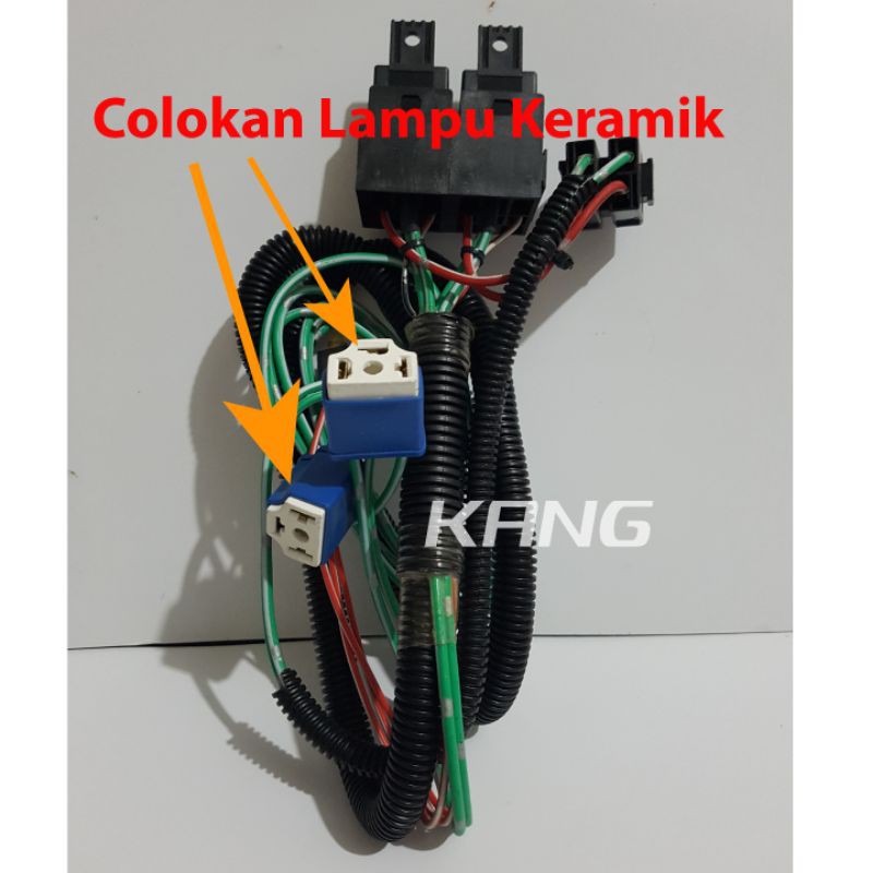 Jual Kabel Set 2 Riley Relay Rellay Lampu Mobil H4 Bosch Original ...
