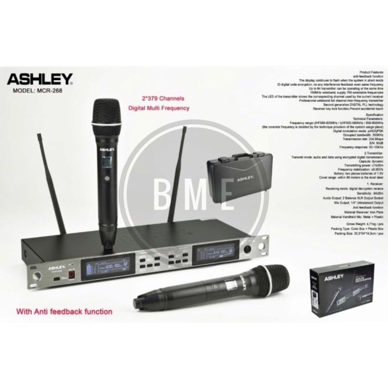 Jual Mic Wireless Ashley Mcr Mcr Free Koper Original Shopee