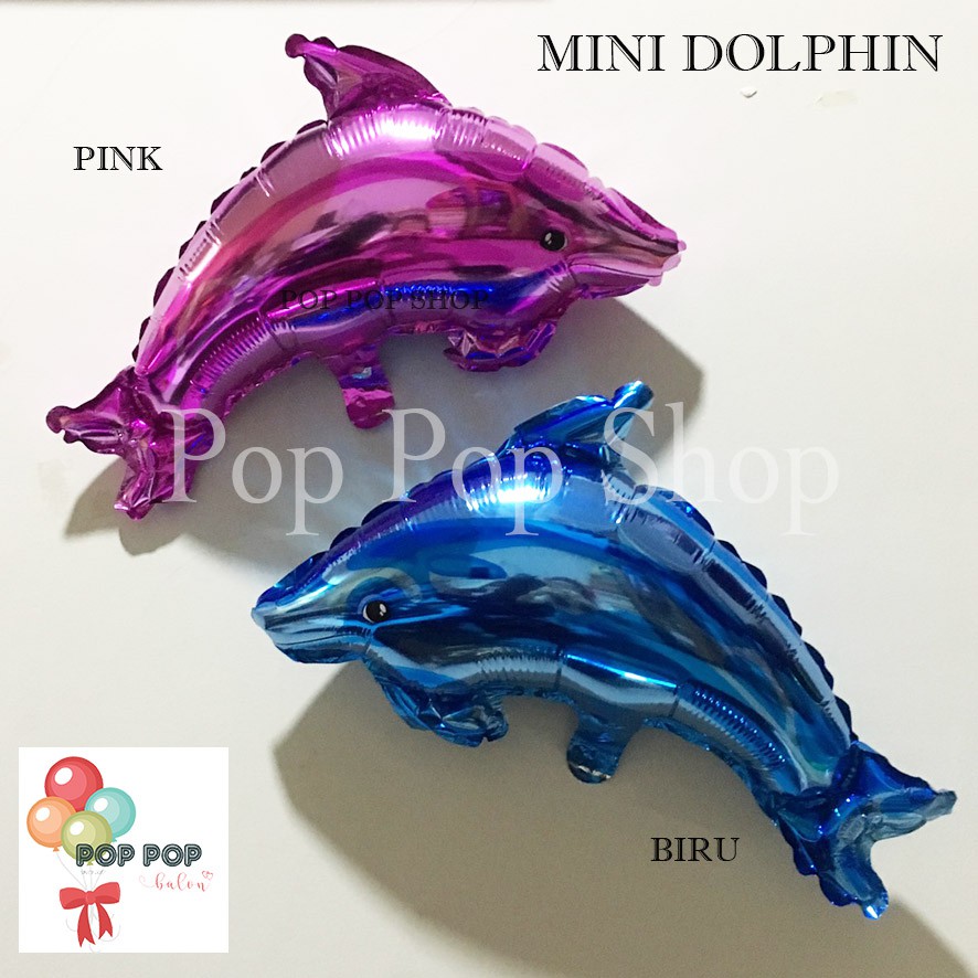 Jual Balon Foil MINI Dolphin / Ikan Lumba - Lumba Dolpin | Shopee Indonesia
