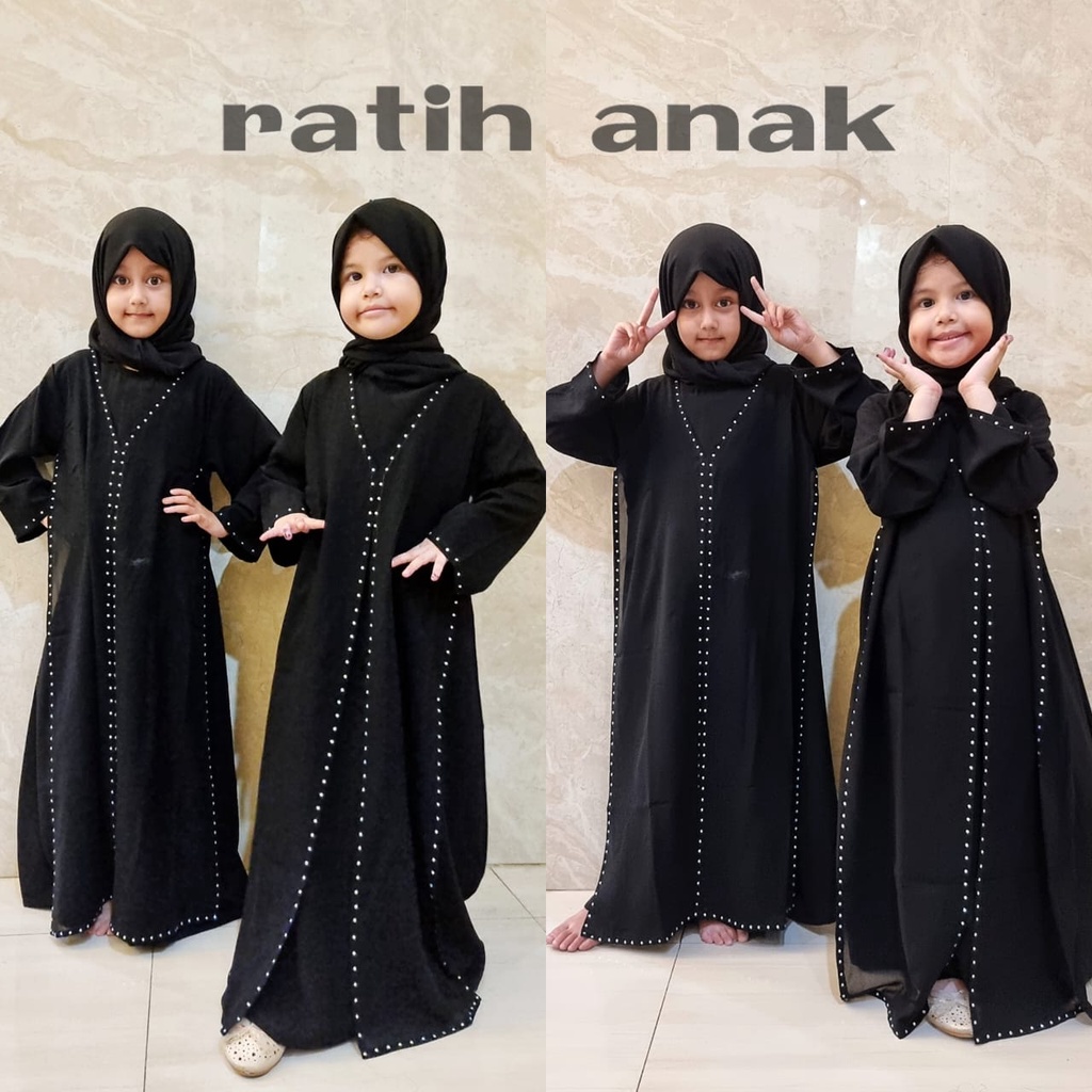 Jual Abaya Gamis Hitam Maxi Dress Arab Saudi Bordir Zephy Turki Dubai Turkey India Abaya Ratih Shopee Indonesia