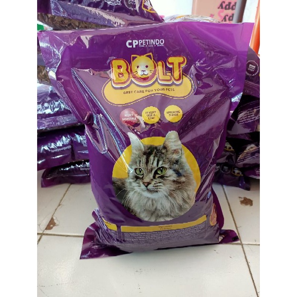 Jual Pur Kucing Bolt Ikan Original Pabrik Ukuran 1 Kg | Shopee Indonesia