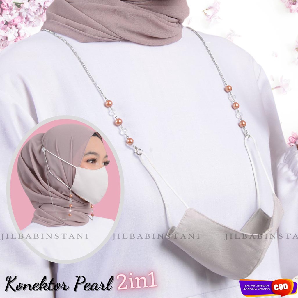 Jual Konektor Strap Pengait masker hijab/Penyambung Masker Tali Rantai ...