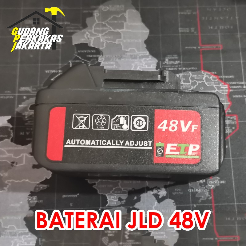 Jual JLD SUNC Baterai Cordless 48 Volt Battery 48V Batere Mesin Bor JLD ...