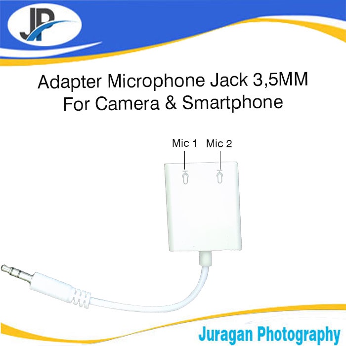 Jual Adapter Microphone Jack 3,5MM For Camera & Smartphone | Shopee ...