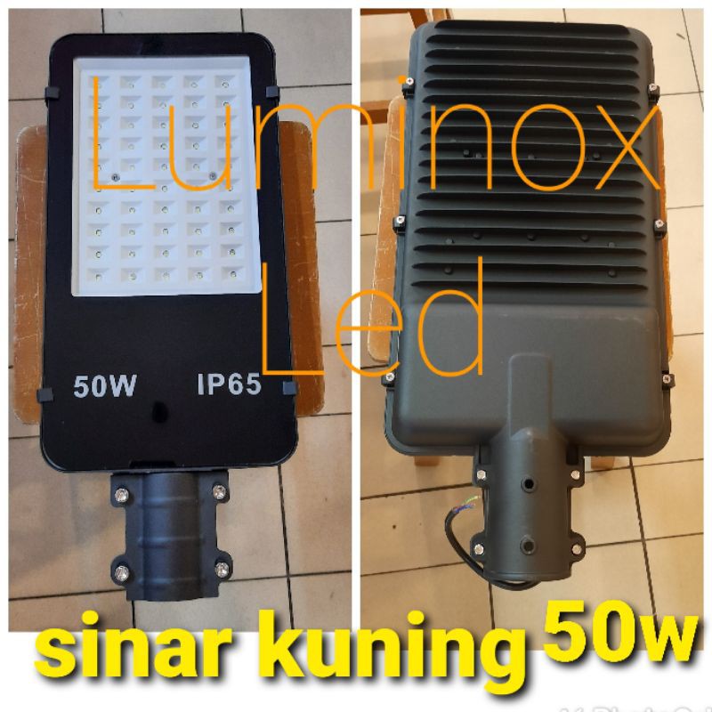 Jual lampu jalan led kuning 50watt 50 w pju street light 50w 50 watt ...
