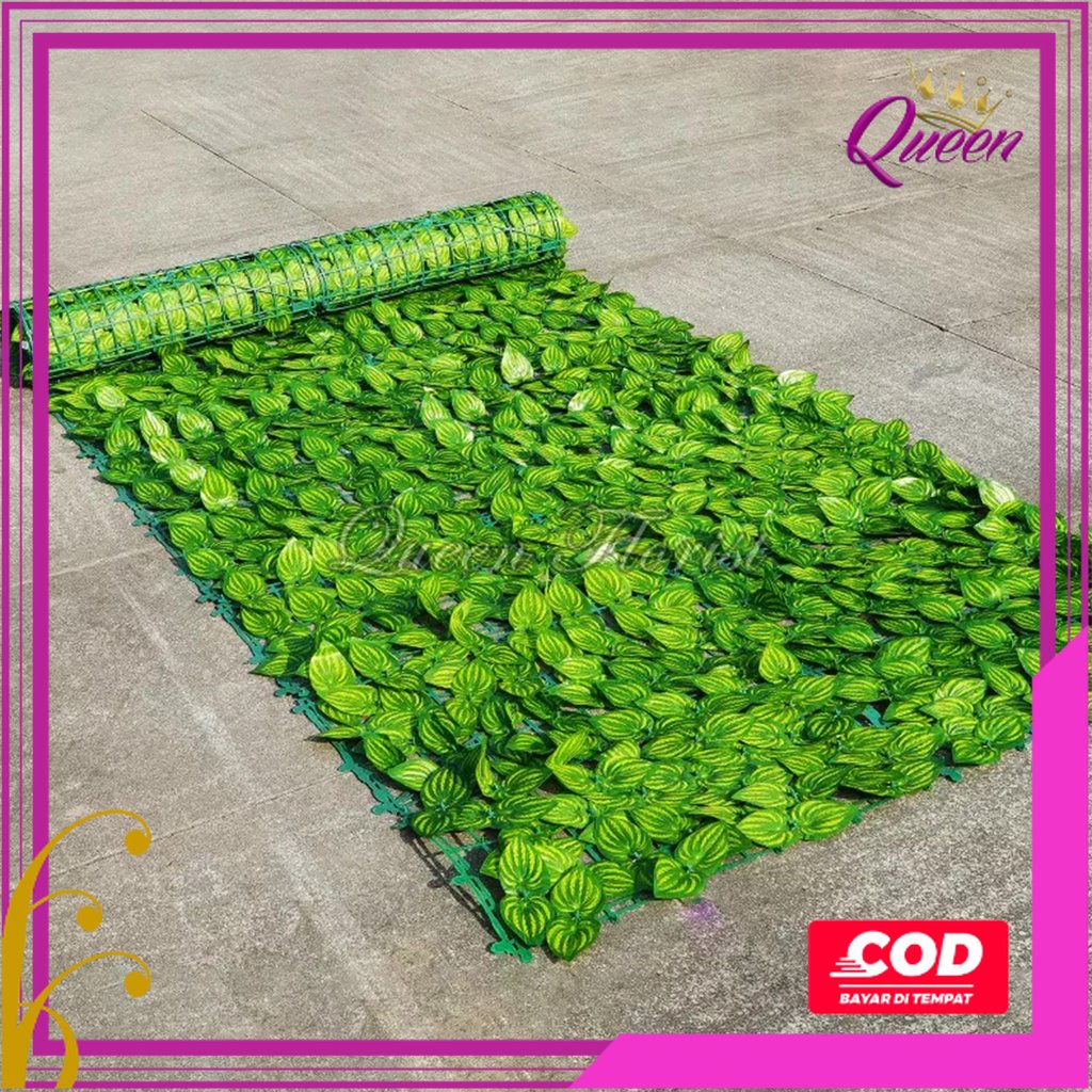 Jual Rumput Jaring Daun 1 x 2 meter 1 gulung dekorasi rambat dinding ...
