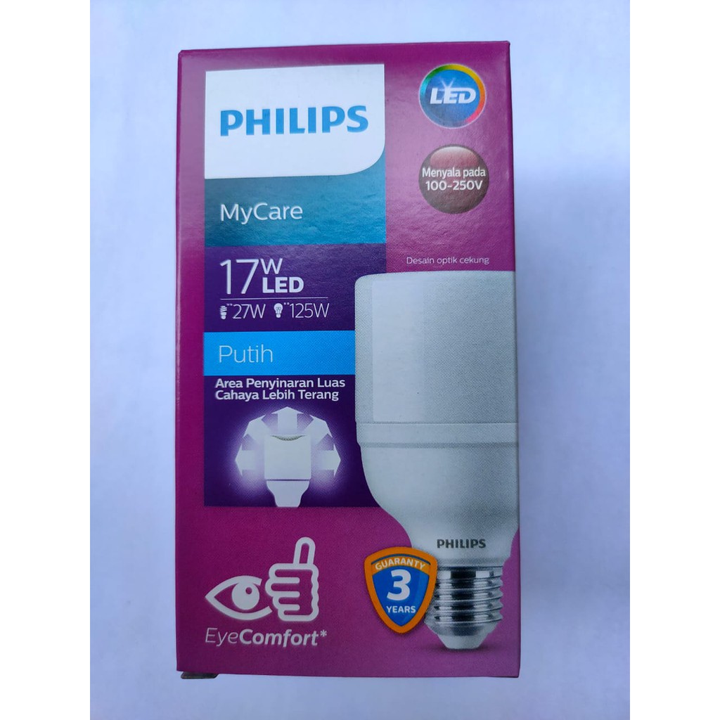 Jual Philips Lampu LED Bright 17W E27 6500K Putih | Shopee Indonesia