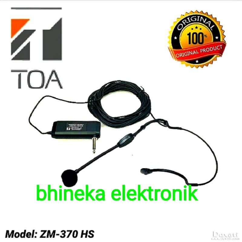 Jual mic kabel condensor TOA ZM 370 HS original mic toa zm 370hs ...