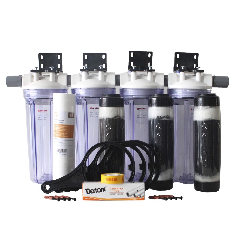 Jual Filter Air Sumur / Filter Air Kuning Berkarat / Premium 4 Tahap