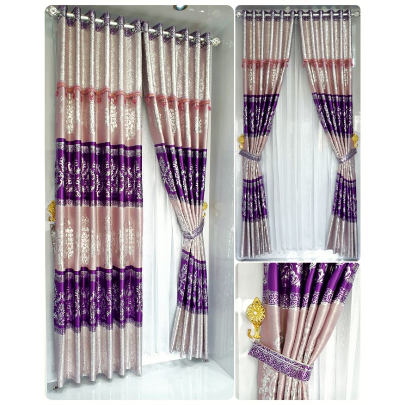 Jual Gorden Pintu Jendela Minimalis Kain Blackout Jakat Beludru 100%