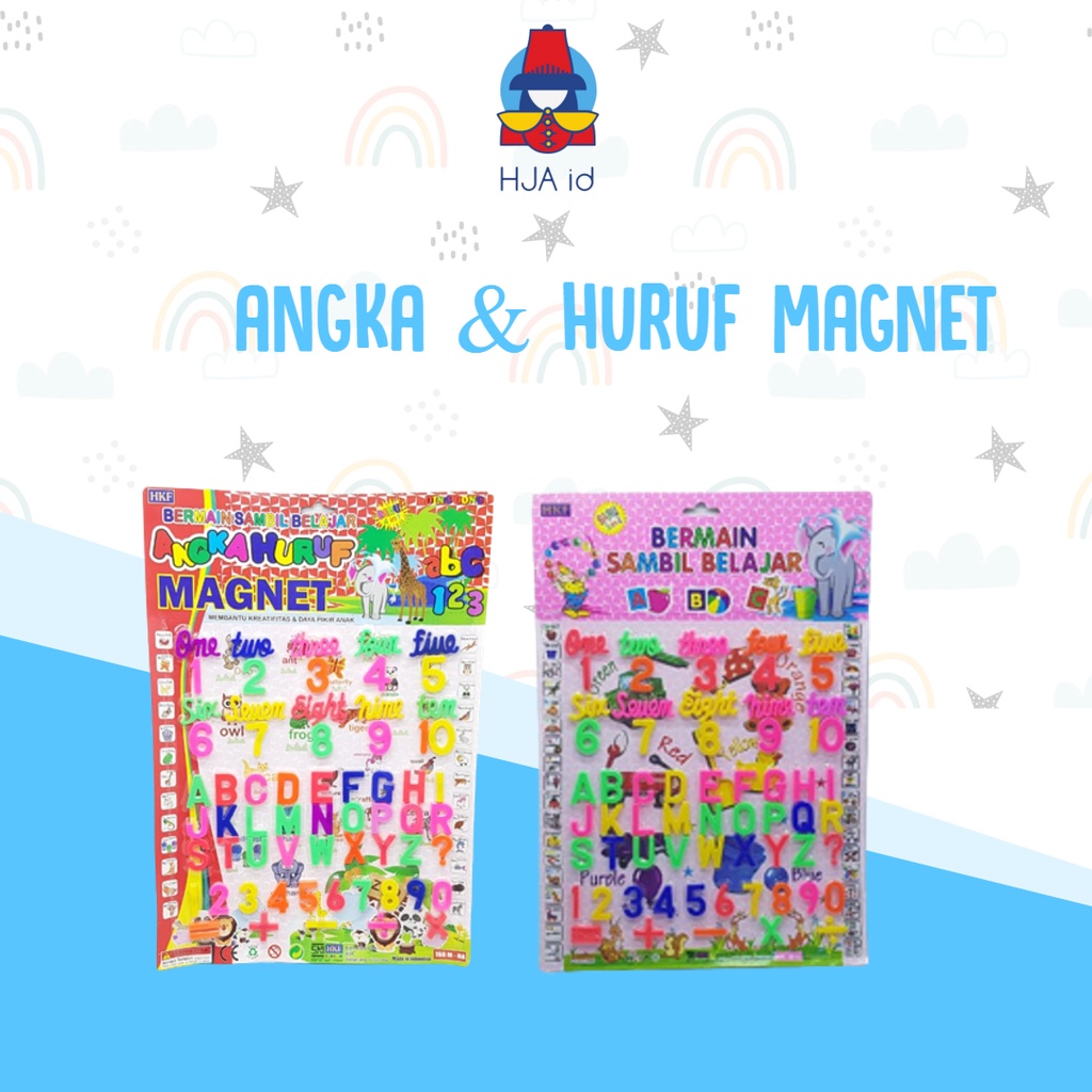 Jual Mainan Edukasi Angka dan Huruf Magnet | Huruf Magnet | Angka ...