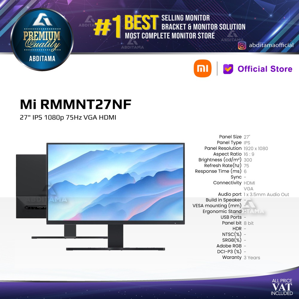 Jual Monitor LED Xiaomi Mi 27