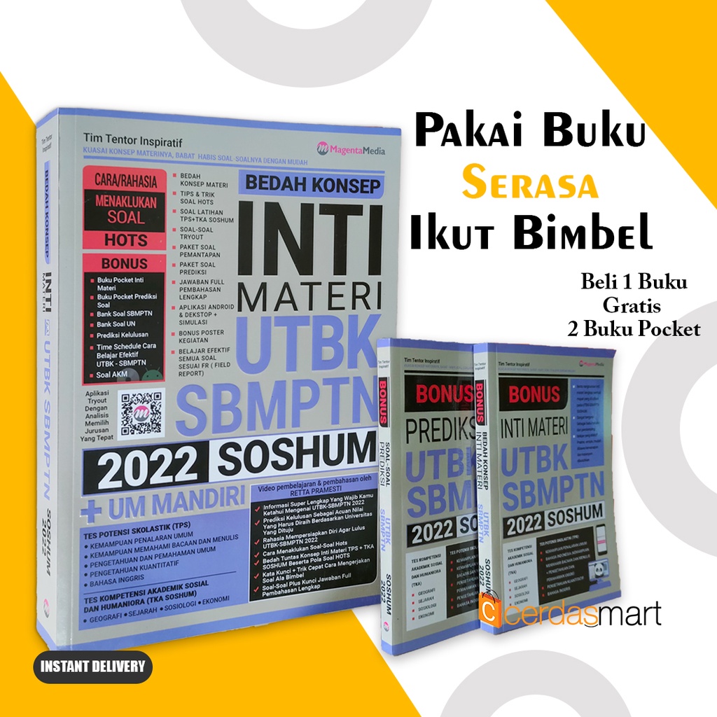 Jual Buku Utbk Sbmptn Buku Sbmptn Soshum Bedah Konsep Inti Materi